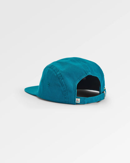 Fixie Organic 5 Panel Cap 2.0 - Tidal Blue - Flatlay