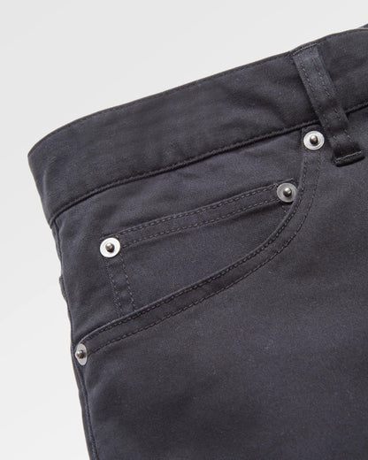 365 5 Pocket Trouser - Black - Flatlay