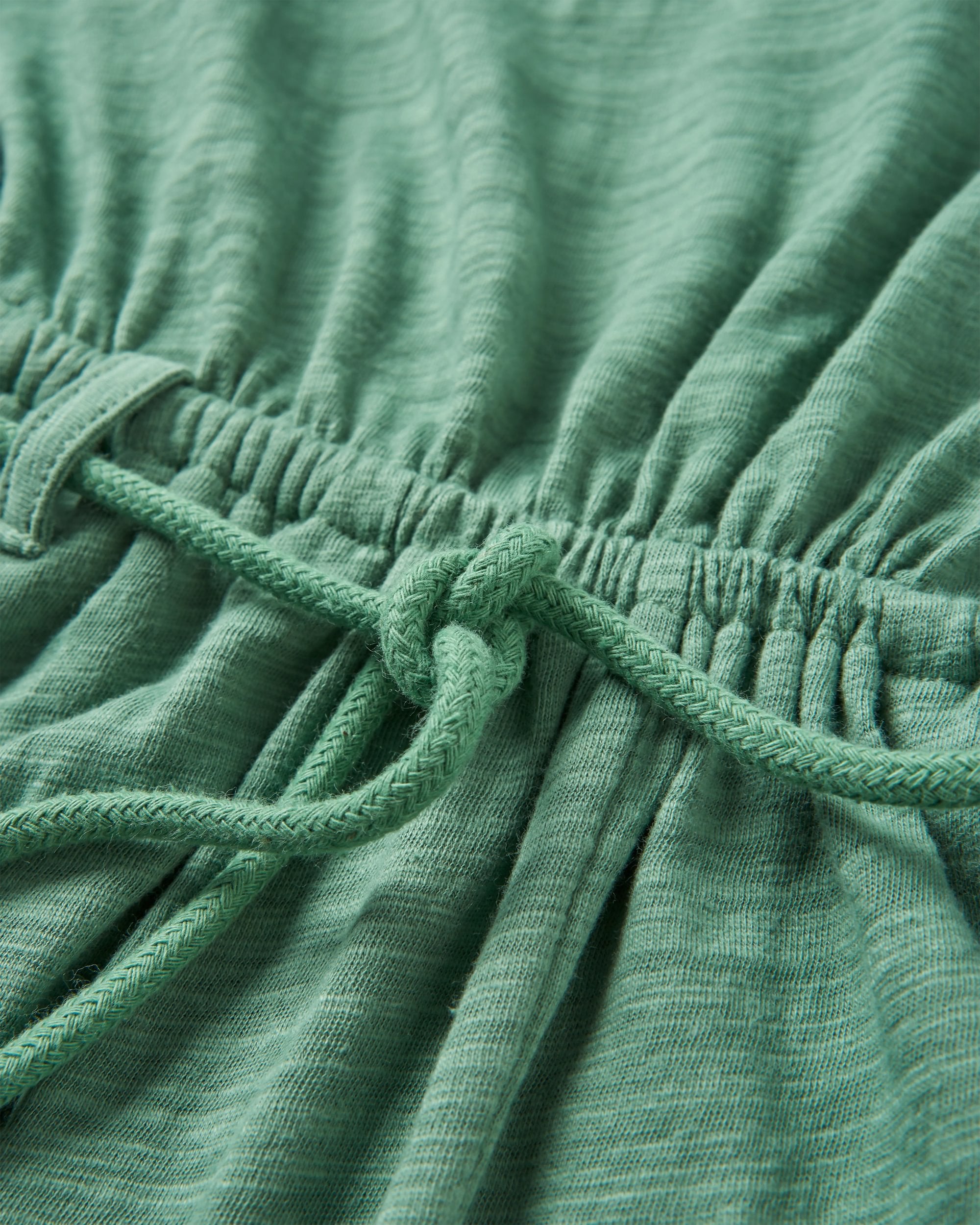 Eva Recycled Cotton Jumpsuit - Dark Ivy - Flatlay