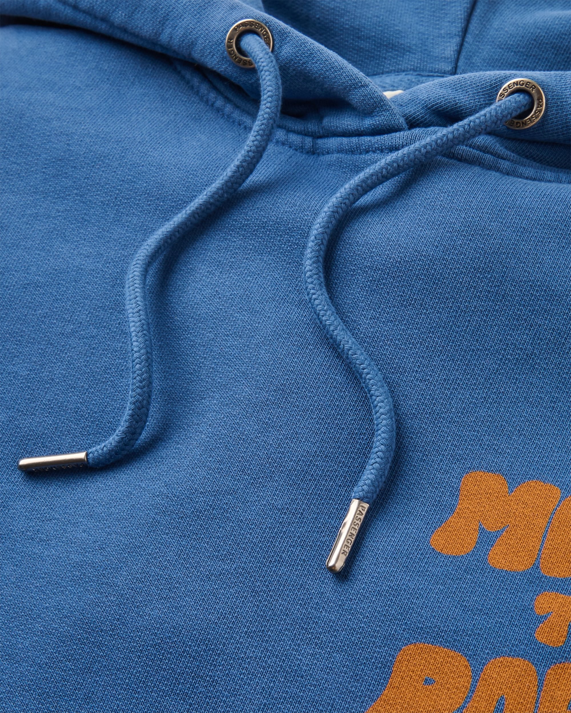 Explore Beyond Relaxed Fit Hoodie - Blue Navy - Flatlay