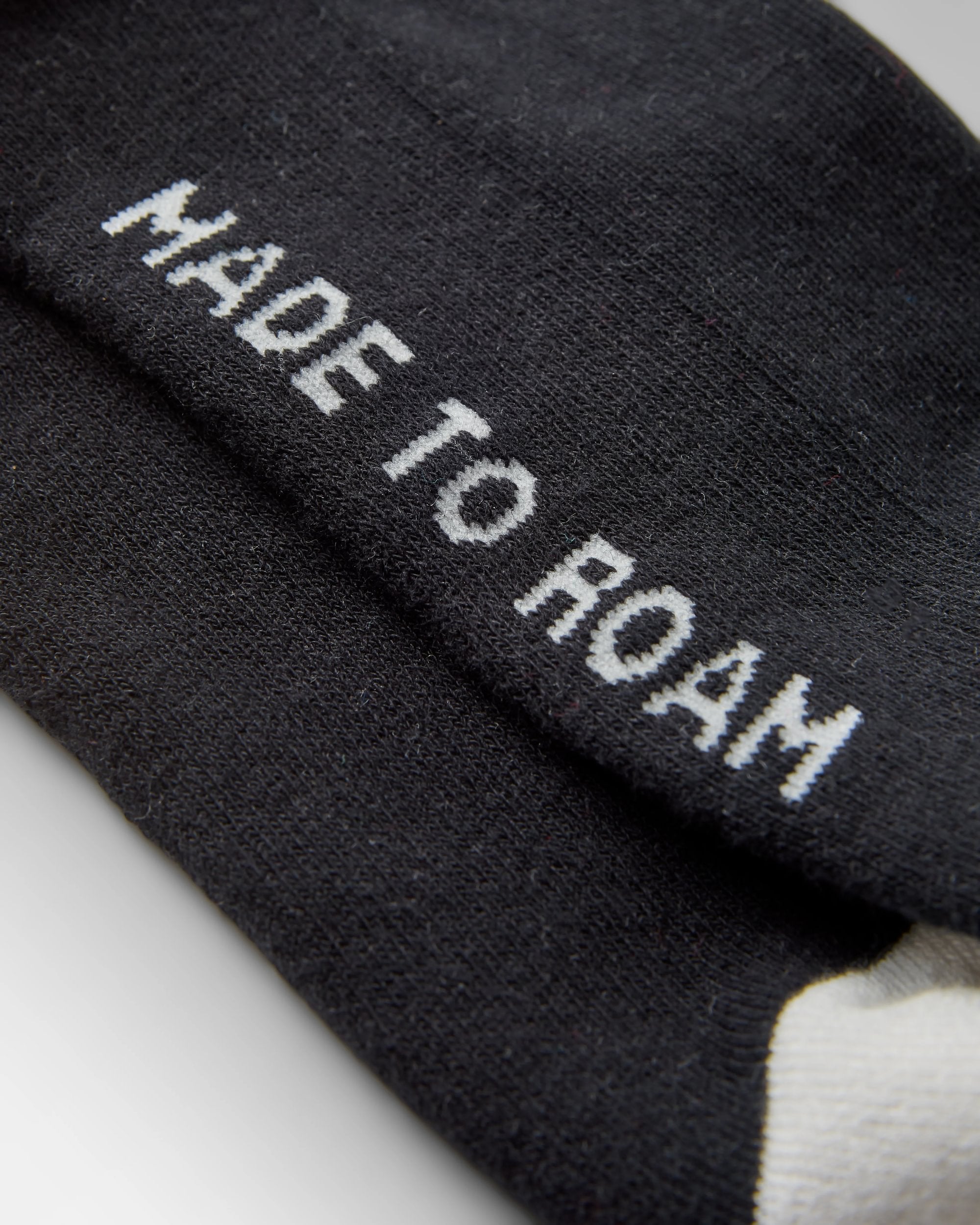 Classic Passenger Crew Socks - Black - Flatlay