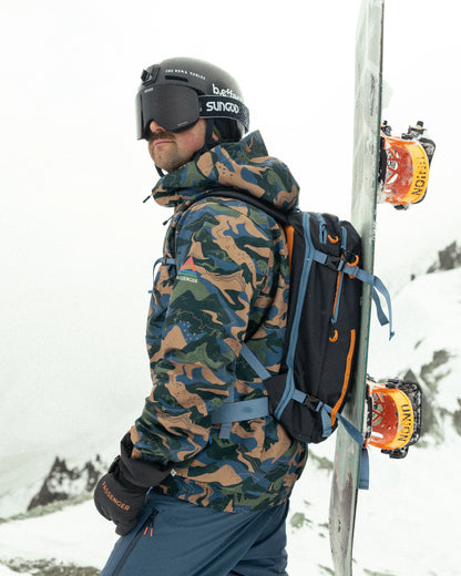 Snowscape Men's Recycled Softshell Pullover - Adventure Dark Fern - Lifestyle