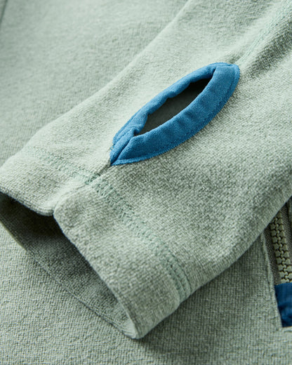 Crest Recycled Polartec® Fleece Hoodie - Pistachio - Flatlay