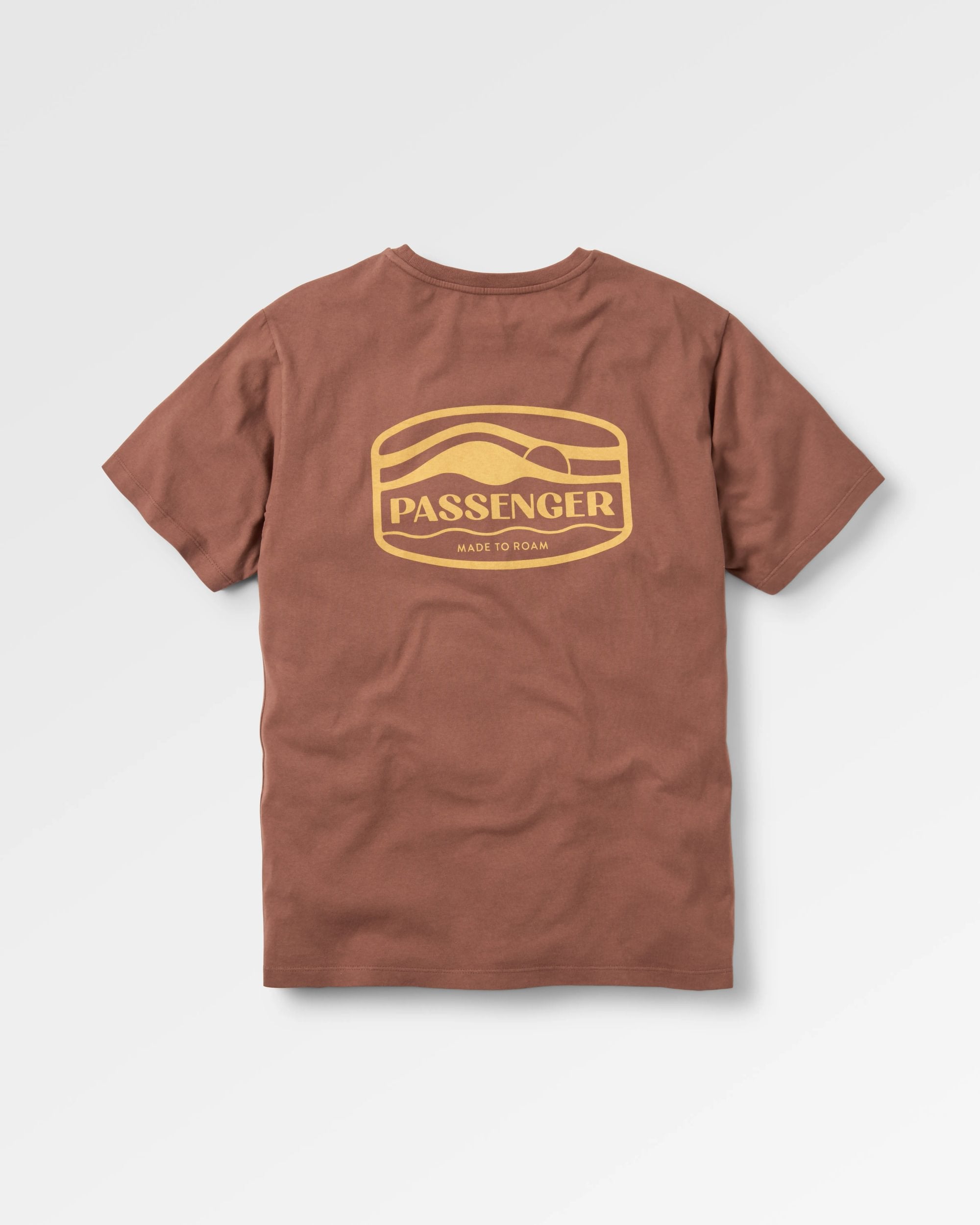 Rambler Recycled Cotton T-Shirt - Cappuccino - Flatlay