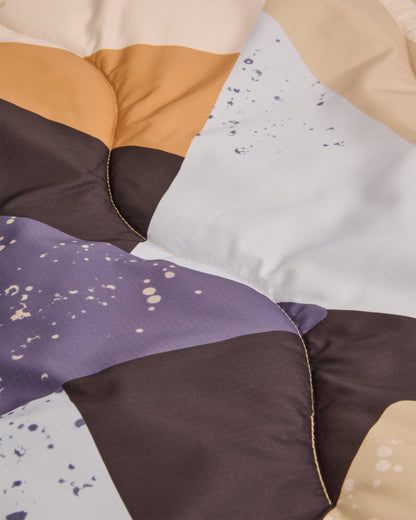 Cabin Sherpa Blanket - Sun Patch Desert - Flatlay