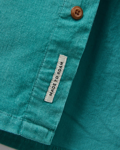 Backcountry Cord Light Shirt - Ocean Teal - Flatlay