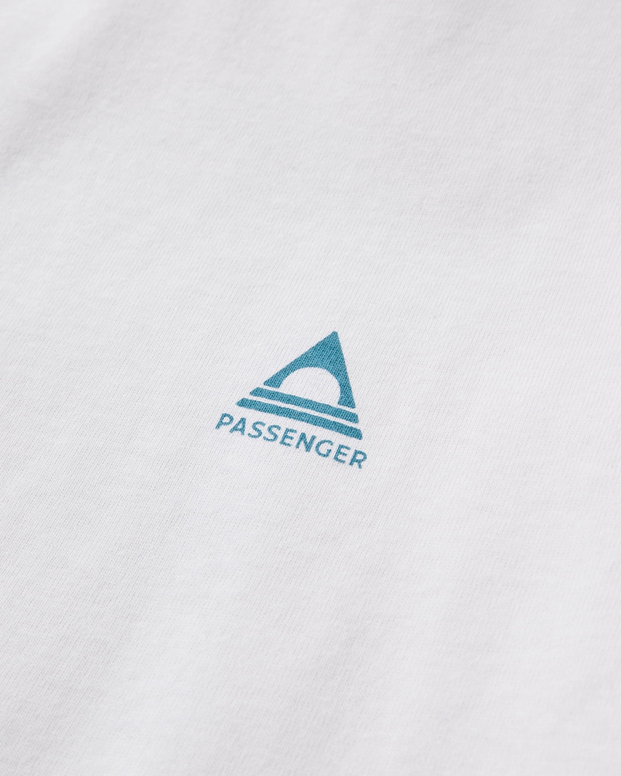 Roam Recycled Cotton T-Shirt - White - Flatlay