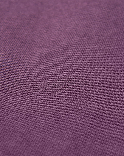 Outlook Recycled Cotton Hoodie - Deep Plum - Flatlay