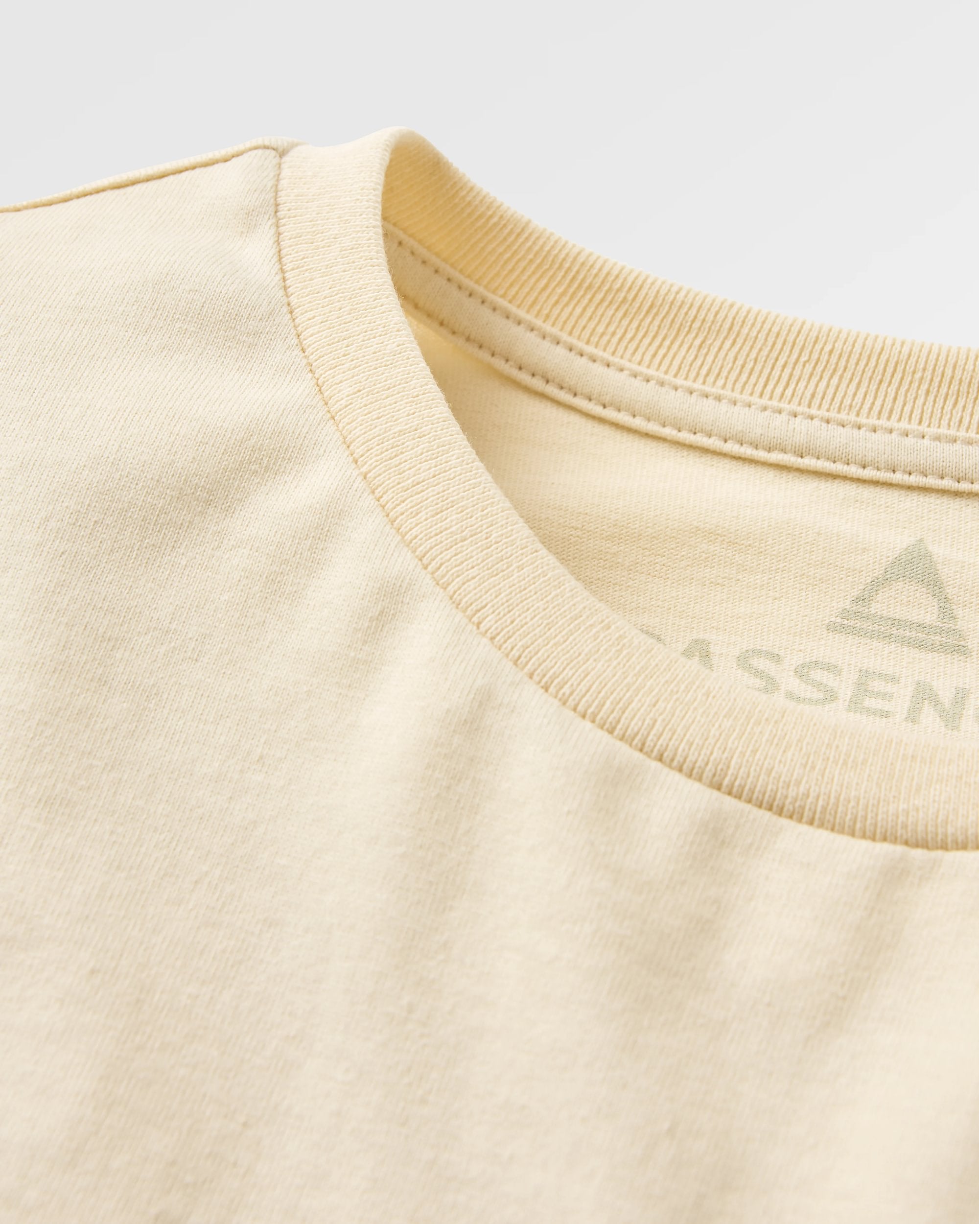 Sundown Recycled Cotton T-Shirt - Birch - Flatlay