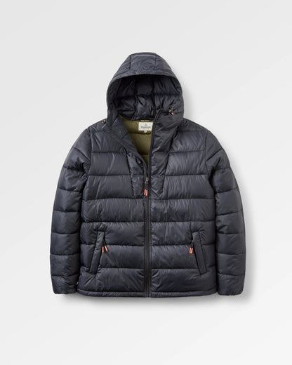 Flynn Recycled Insulated Jacket - Black - Flatlay