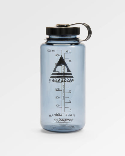 Nalgene 1L Wide Mouth Water Bottle - Black - Flatlay