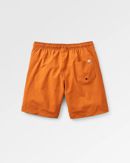 Drifter Beach Lined Short - Sunset Orange - Flatlay