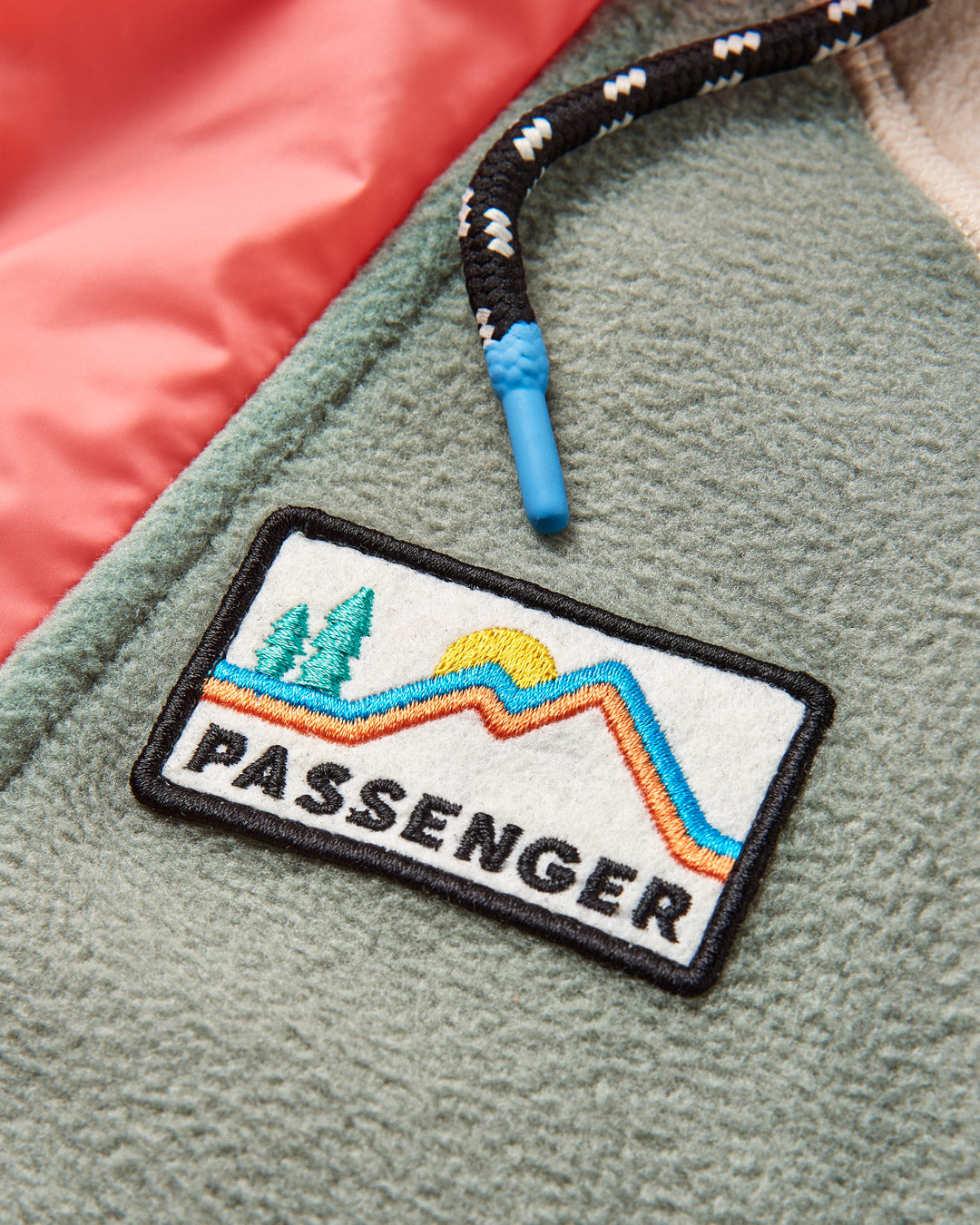 Alexander Hooded 1/2 Zip Recycled Polar Fleece - Pistachio