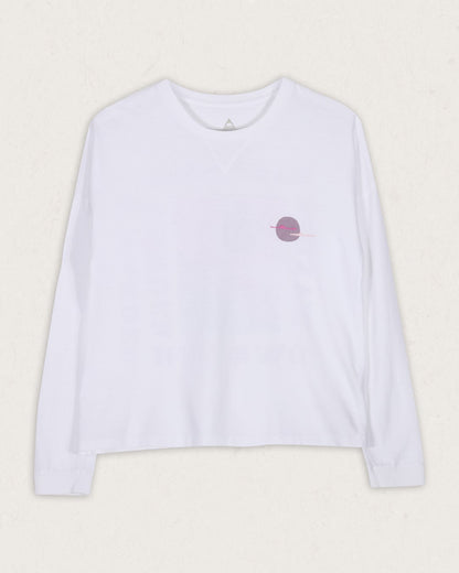 Dreamer Recycled Cotton Ls T-Shirt - White