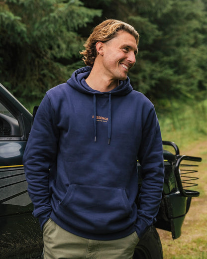 Phoenix Organic Cotton Hoodie - Rich Navy - Lifestyle