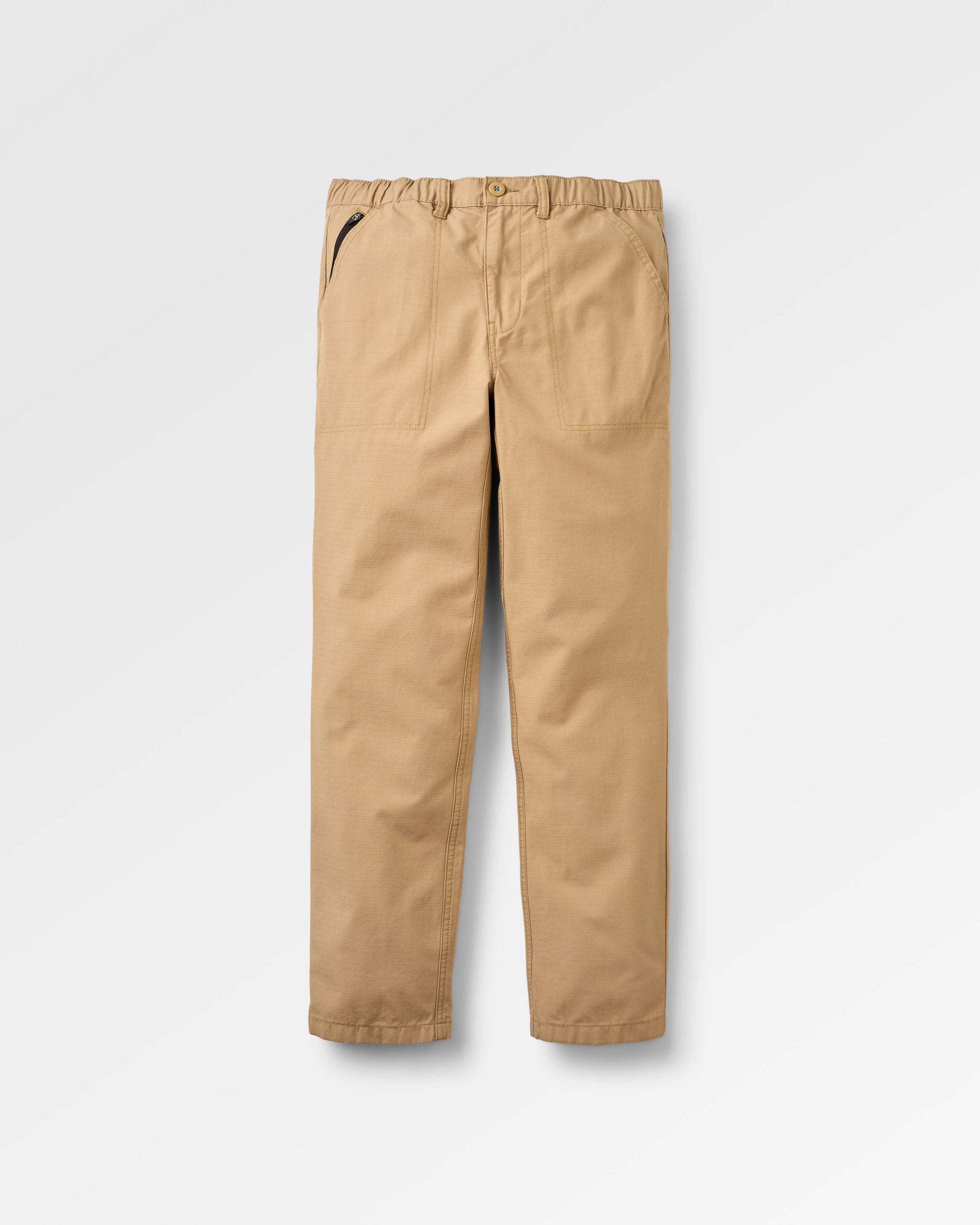 Rif-Raf Organic Cotton Ripstop Trouser - Biscuit - Flatlay