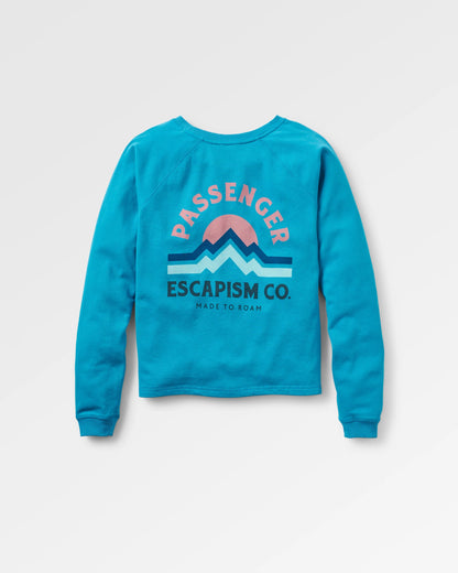 Breathe Recycled Cotton Sweatshirt - Bluejay - Flatlay