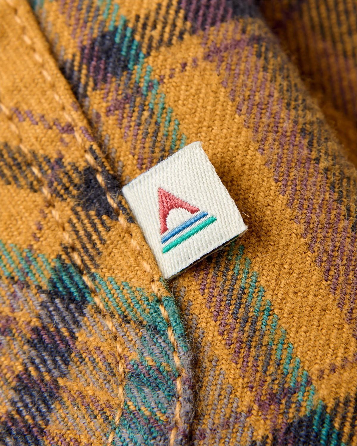 Backcountry Flannel Check Shirt - Dusty Ochre Check - Flatlay