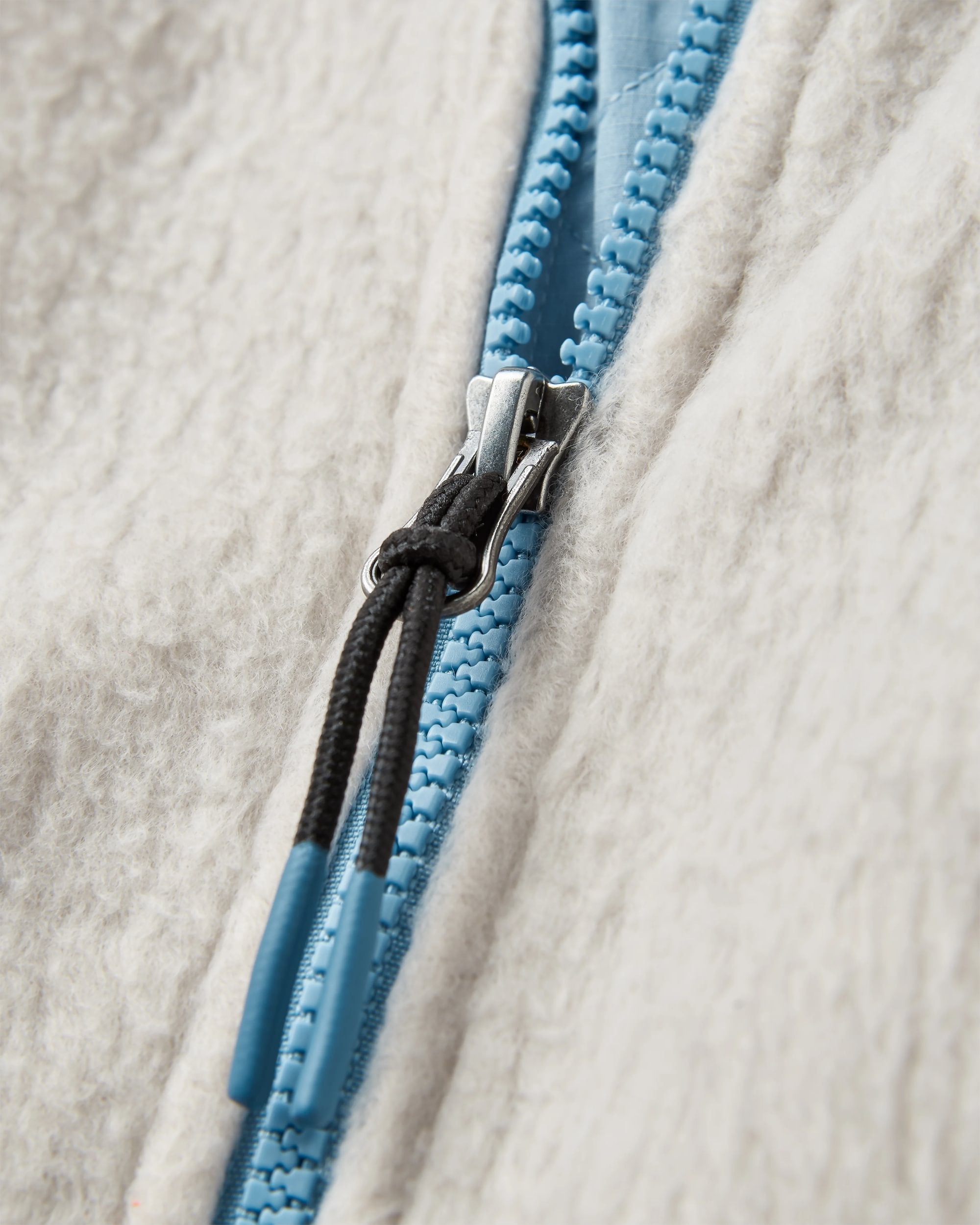 North Coast Vista Full Zip Recycled Sherpa Fleece - Oatmeal - Flatlay