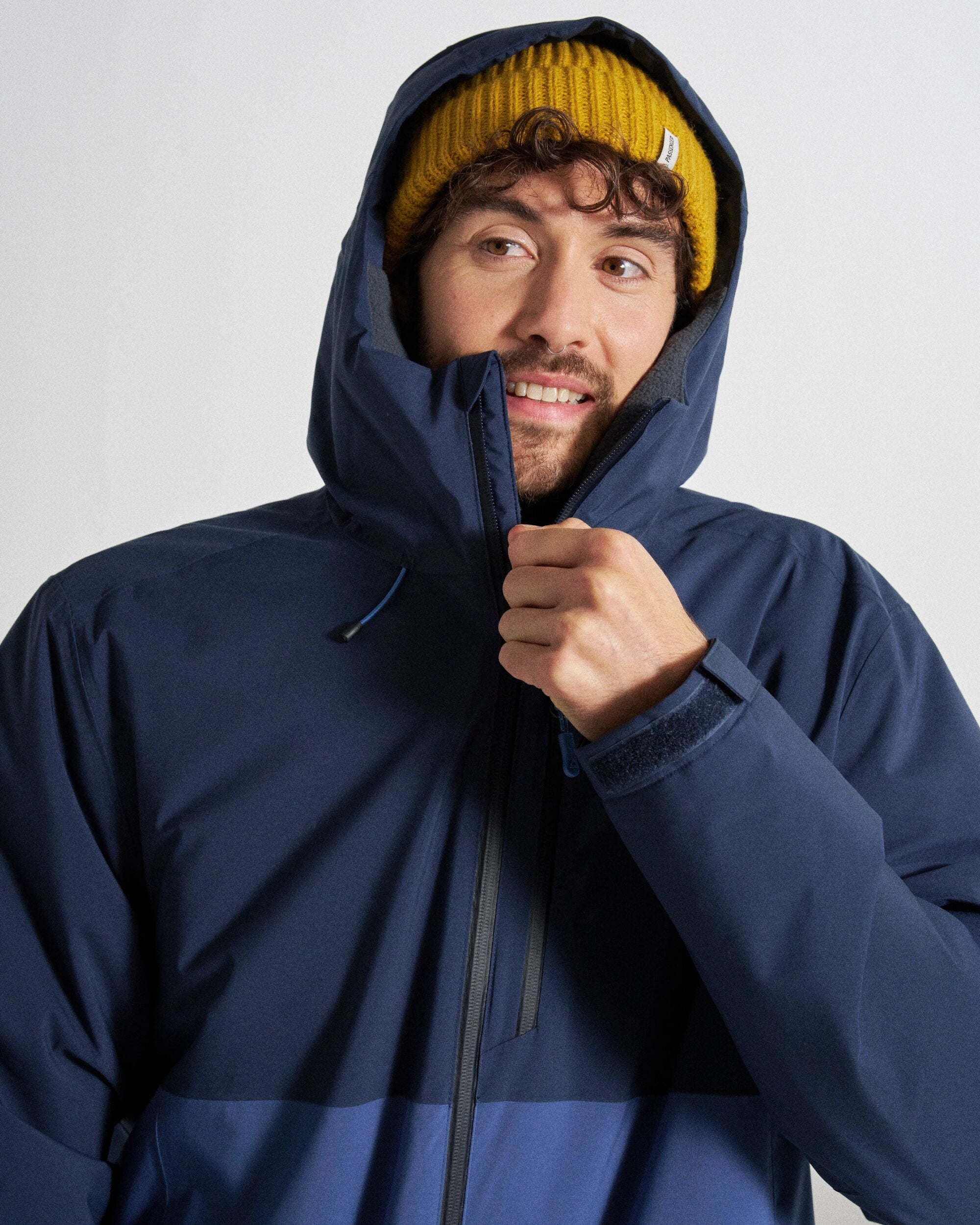Eclipse Insulated Waterproof Jacket - Rich Navy - Studio Model