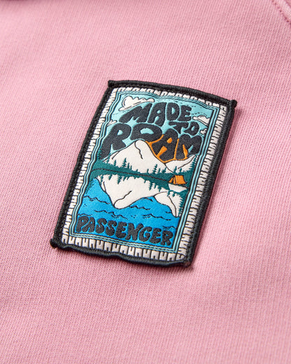 Downtime Heavyweight Hoodie - Pink Haze - Flatlay