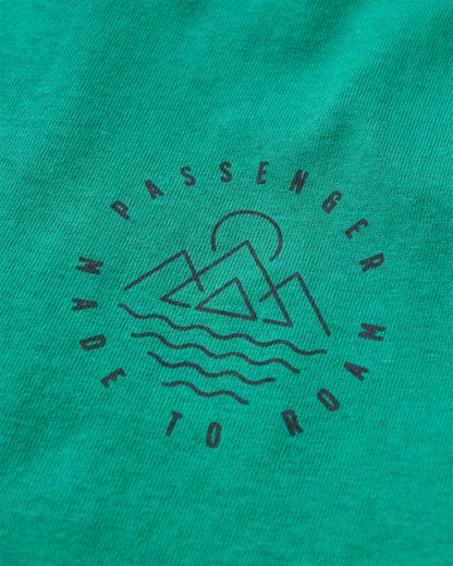 Remote Recycled Cotton T-Shirt - Greenlake - Flatlay