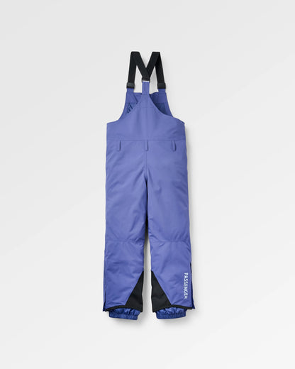 Snowscape Women's Recycled Bibpant - Purple Indigo - Flatlay