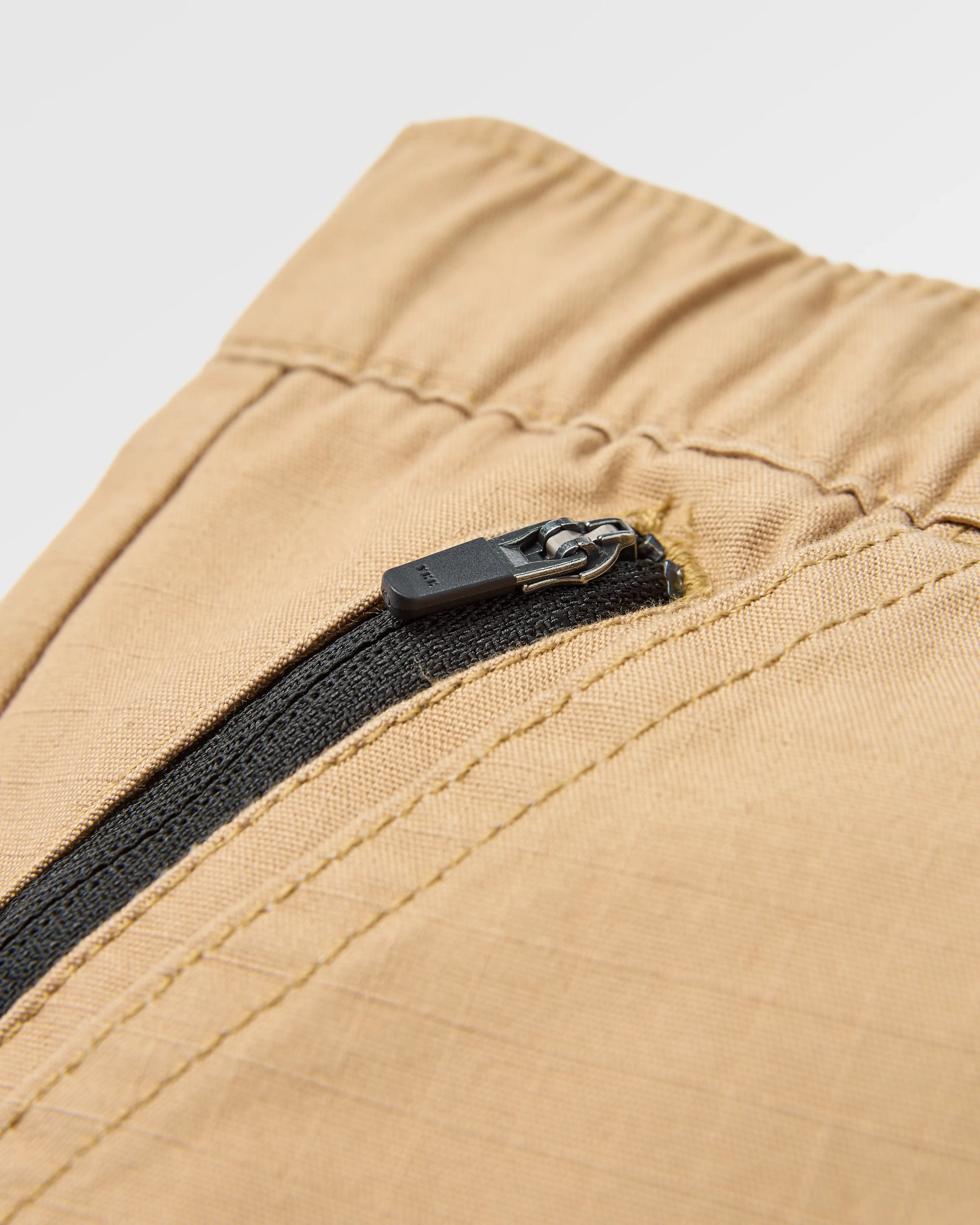 Rif-Raf Organic Cotton Ripstop Short - Biscuit - Flatlay