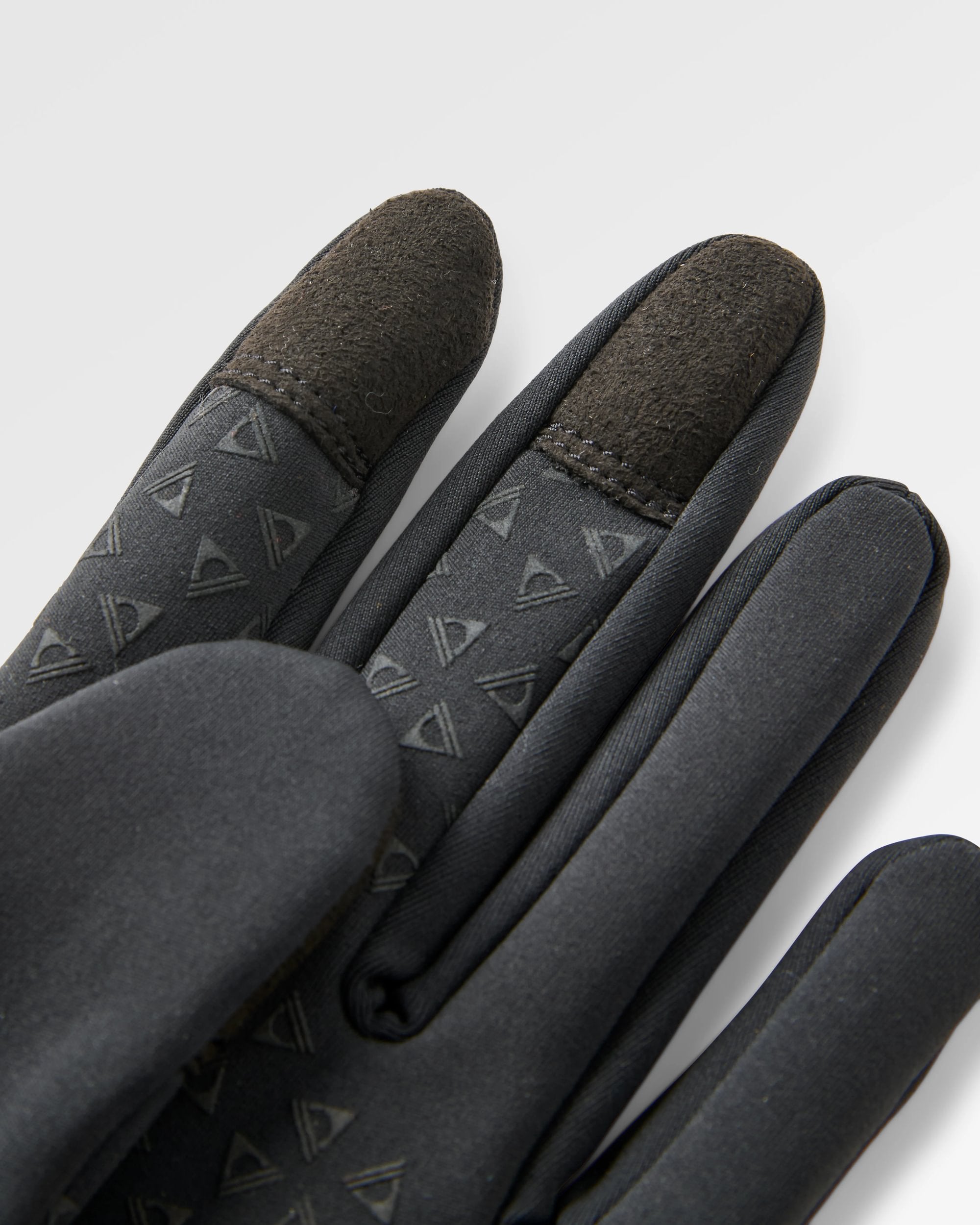 Jacks Touch Screen Gloves - Black - Flatlay