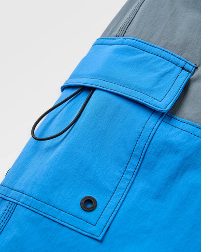 Cutback NetPlus® 17" Boardshort - Storm Grey/Marine Blue - Flatlay