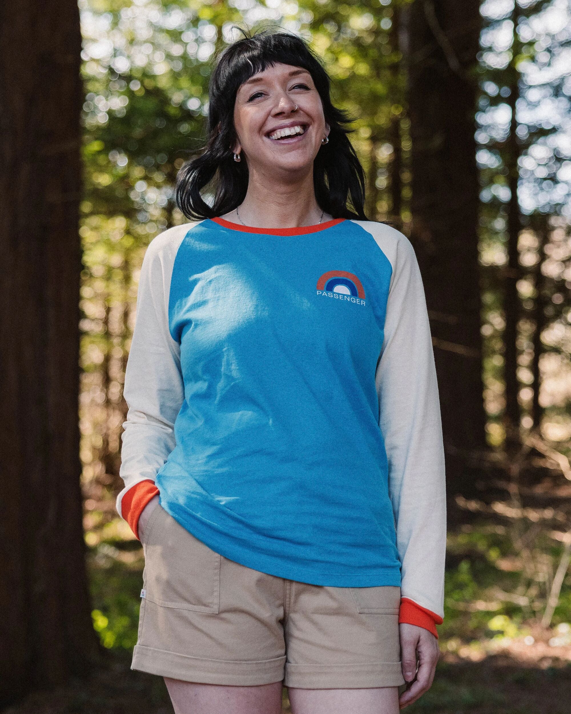 Riser Recycled Cotton LS T-Shirt - Bluejay - Lifestyle