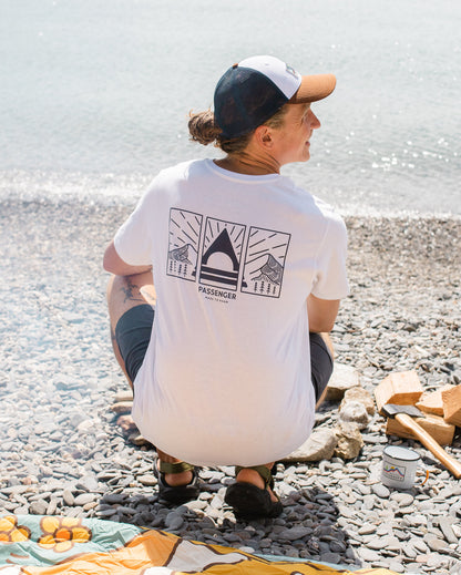 Maverick Recycled Cotton T-Shirt - White - Lifestyle