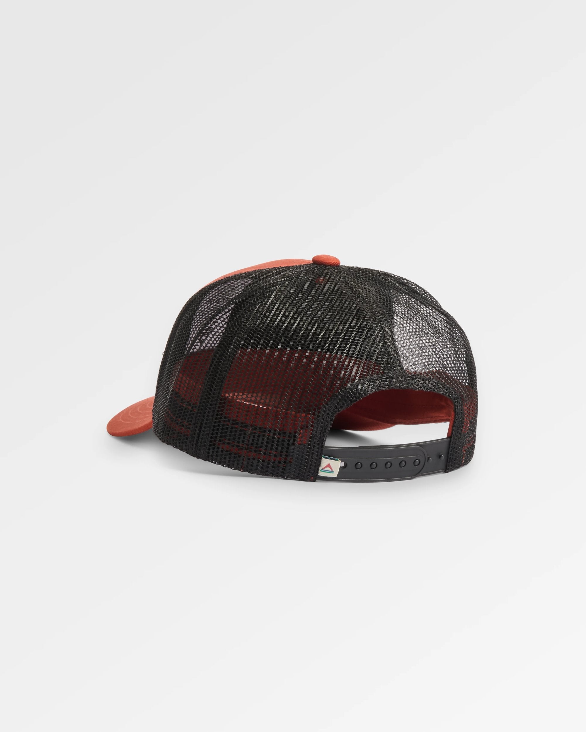 Core Organic Cotton Trucker Cap - Dark Rust - Flatlay