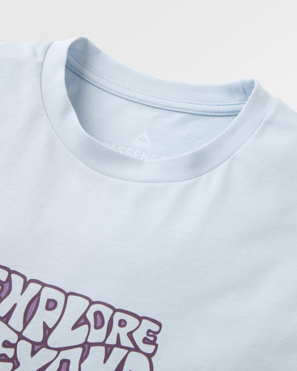 Beyond Relaxed Fit T-Shirt - Grey Blue - Flatlay