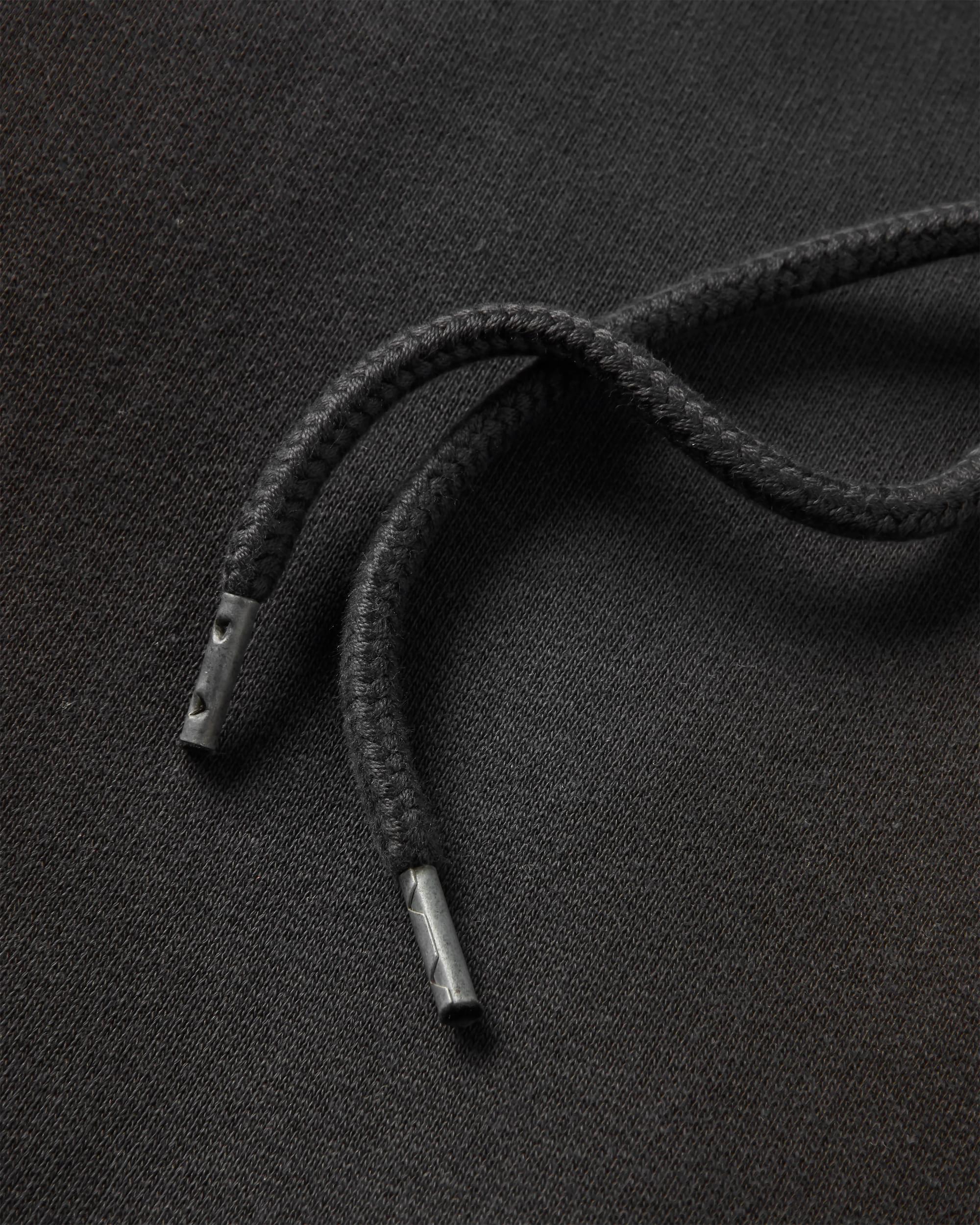 Roam Wild Recycled Cotton Hoodie - Black - Flatlay