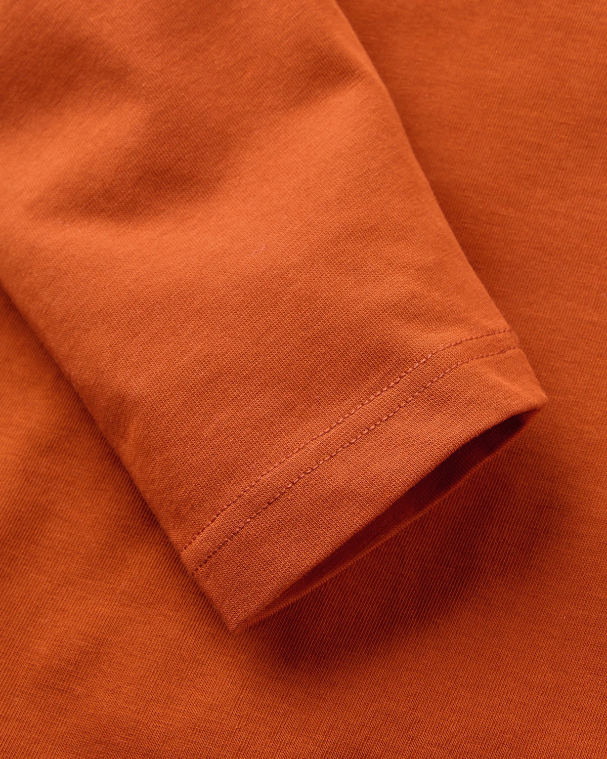 Heritage Relaxed Fit LS T-Shirt - Dark Rust - Flatlay