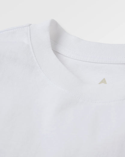 Slow Escape Relaxed Fit T-Shirt - White - Flatlay