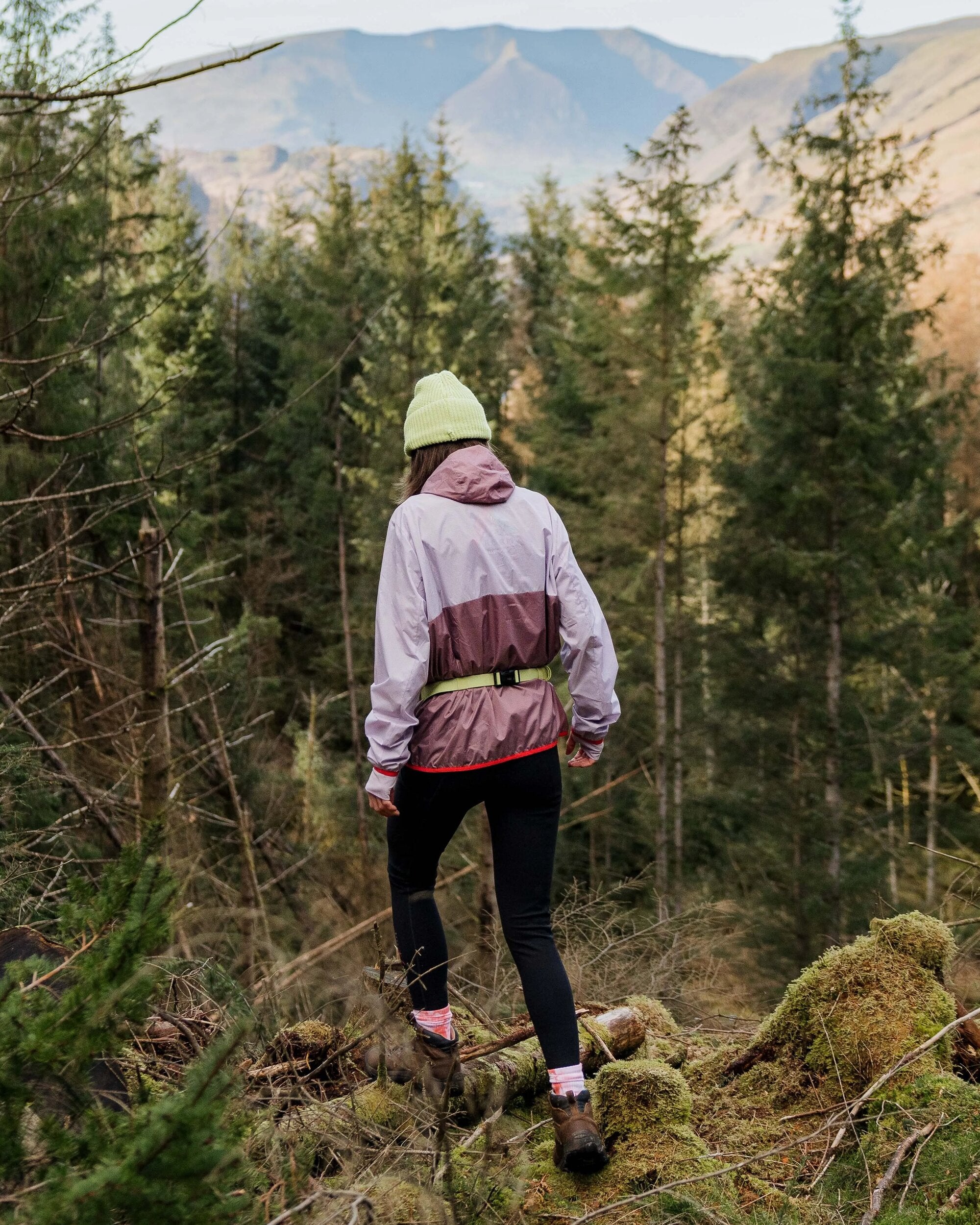 Viento Recycled Windshell Anorak - Lilac Mist/Grape - Lifestyle