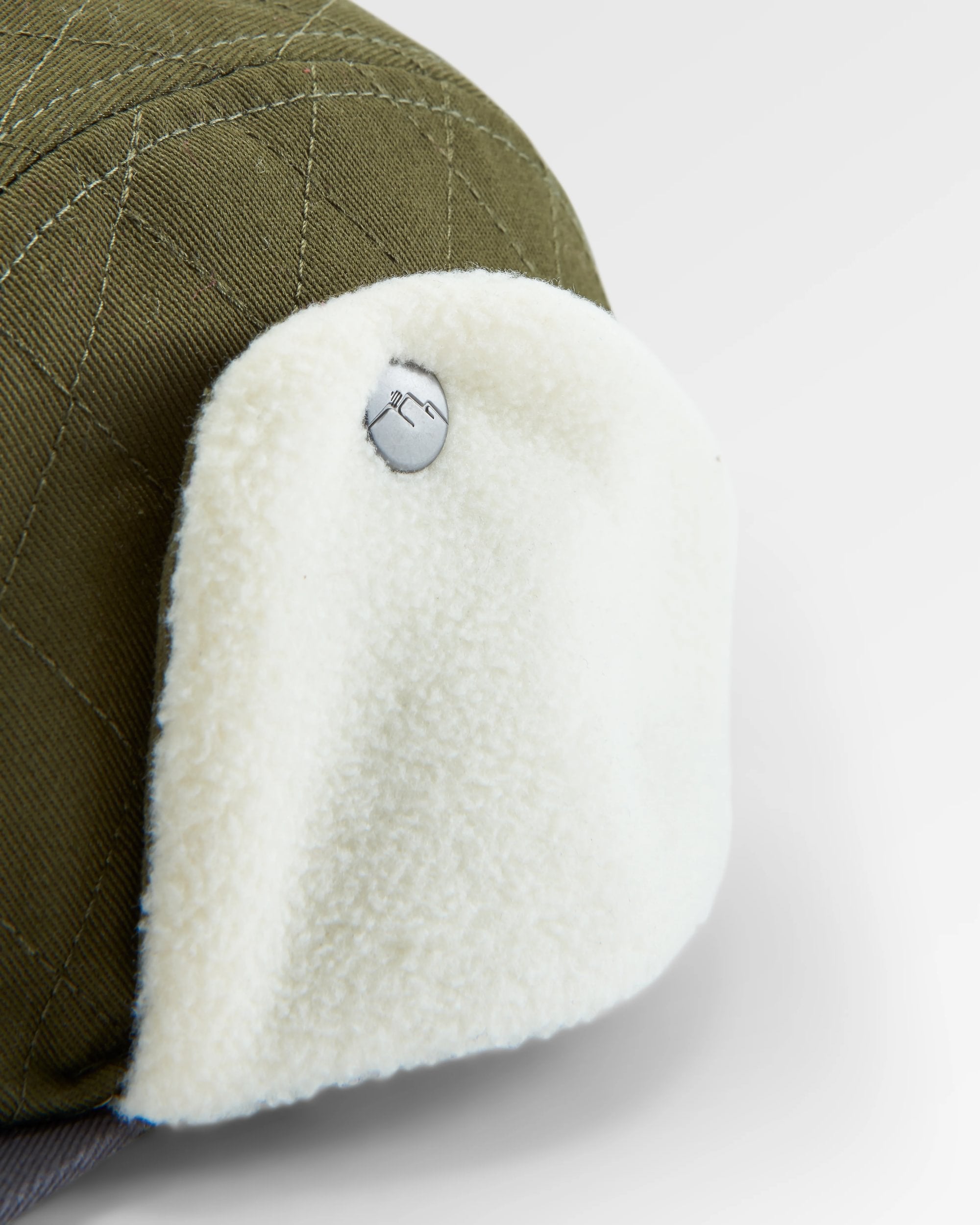 Nightfall Recycled Polar Fleece Lined Hat - Dusty Olive - Flatlay