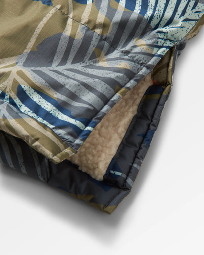 Waves Recycled Sherpa Lined Changing Robe - Palm Camo Apricot