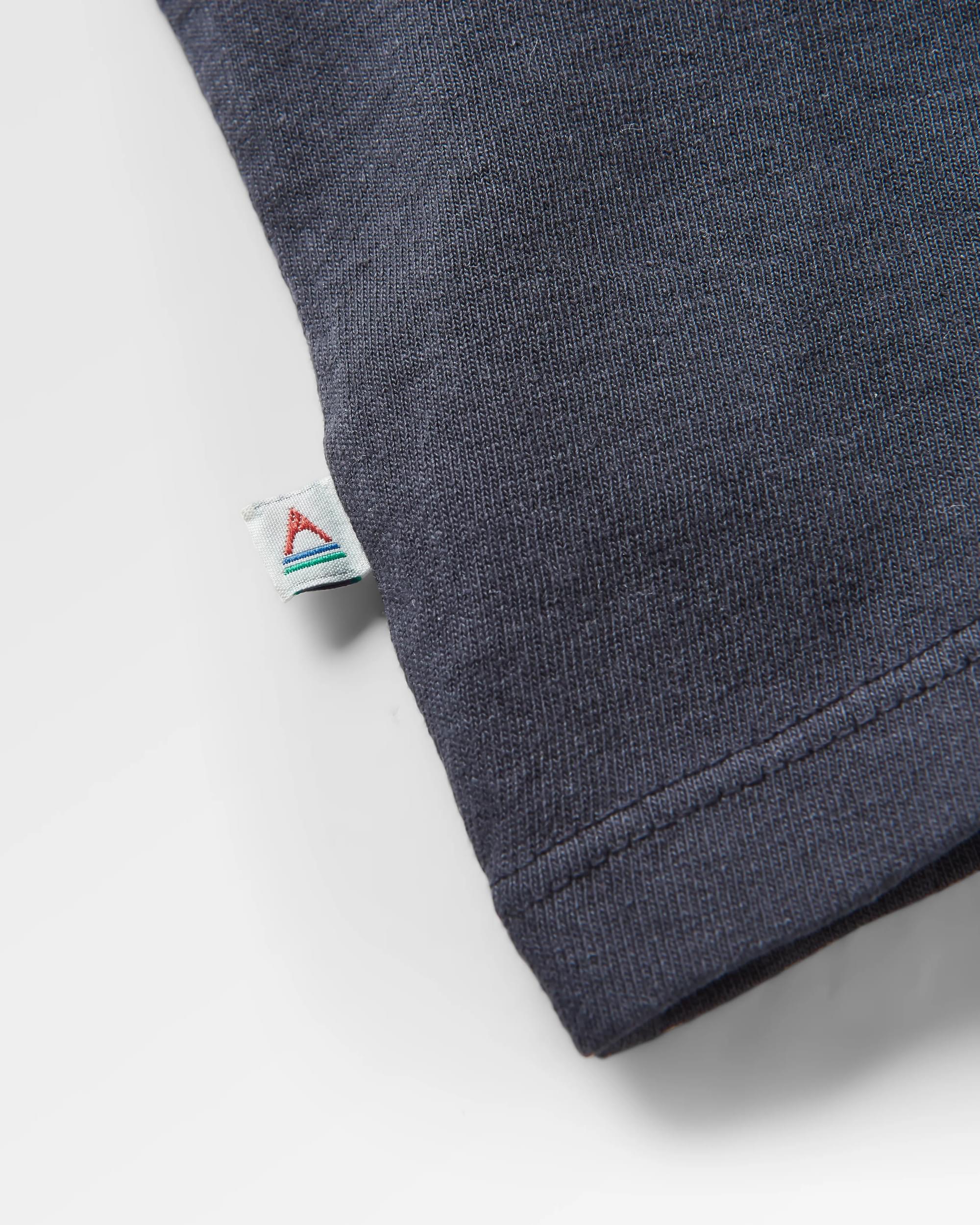 Golden Hour Recycled Cotton T-Shirt - Black - Flatlay