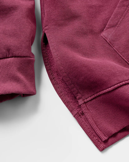 Love The Wild Hoodie - Wine - Flatlay