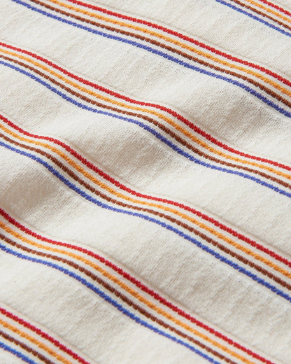 Retro Vibes Organic Cotton Vest - Retro Stripe - Flatlay