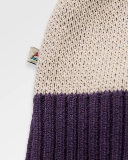 Scenic Knitted Cardigan - Scenic Deep Plum - Flatlay