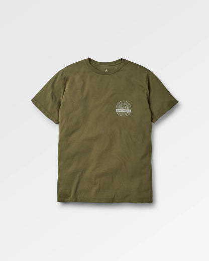 Odyssey Recycled Cotton T-Shirt - Khaki - Flatlay