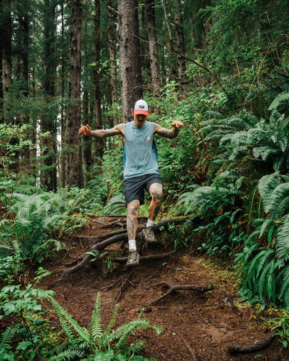 Boardwalk Active Recycled Vest - Blue Steel Marl - Lifestyle