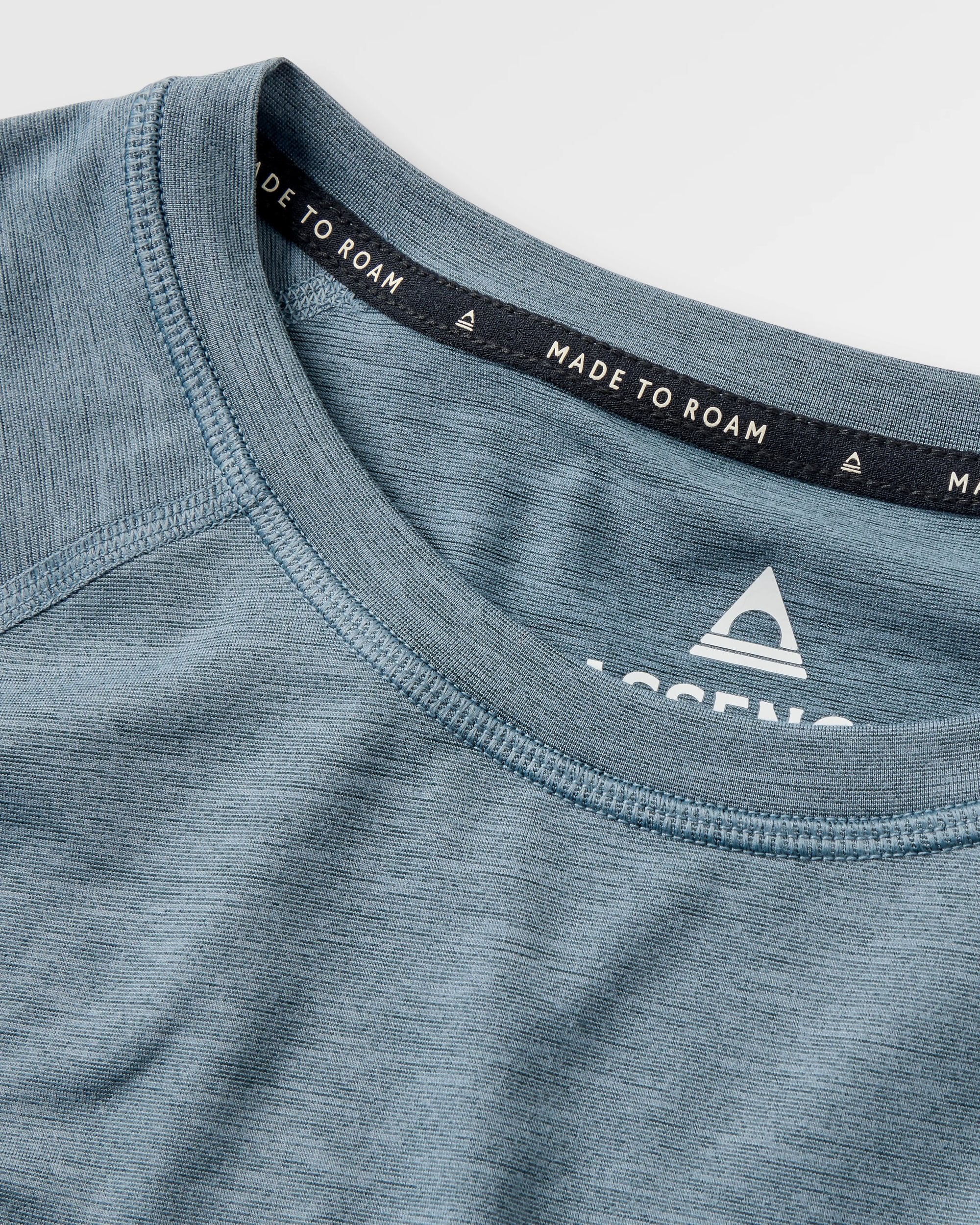 Light Ray Lightweight Surf T-Shirt - Storm Grey Marl - Flatlay