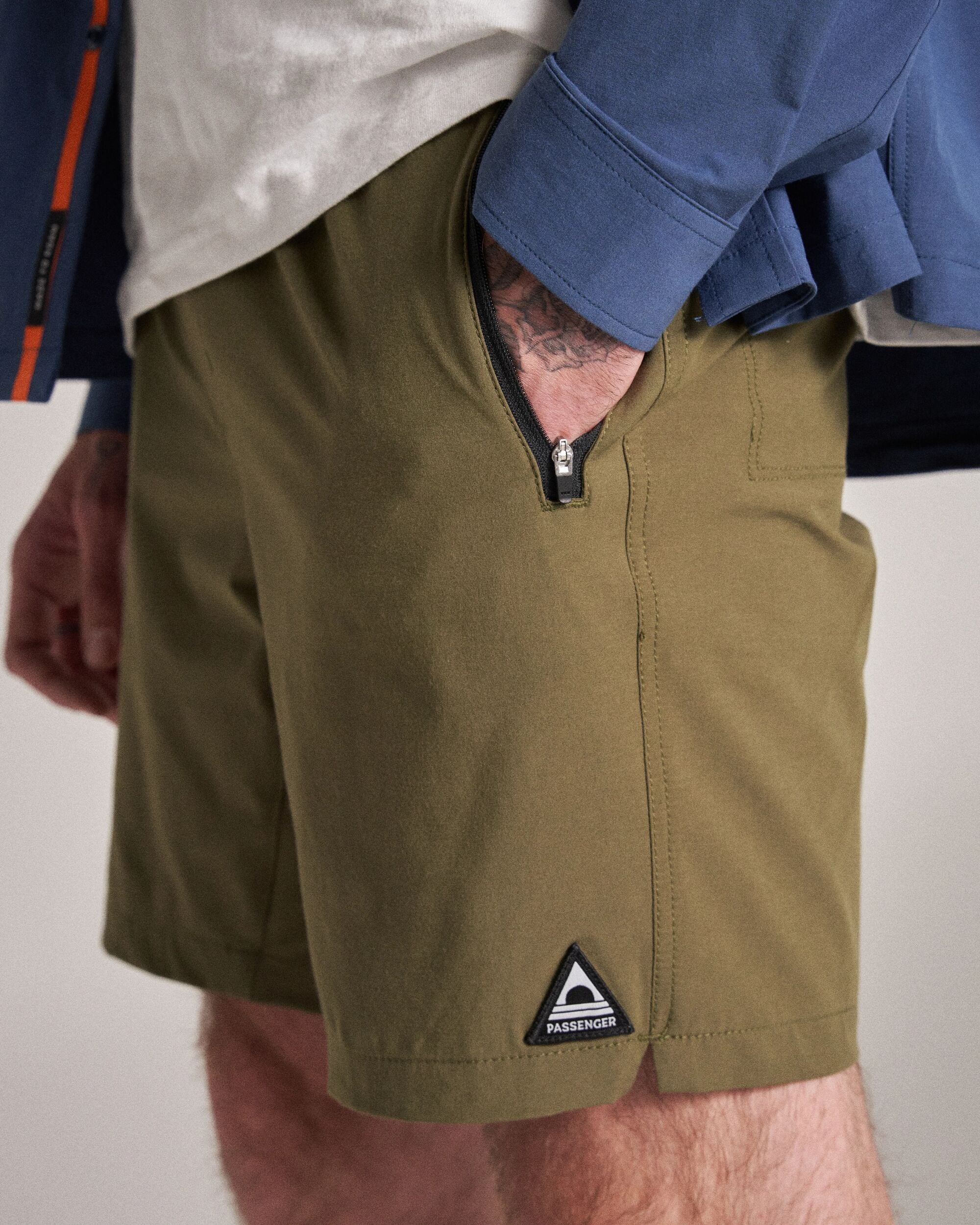 Traveller All Purpose Short - Khaki - Studio Model