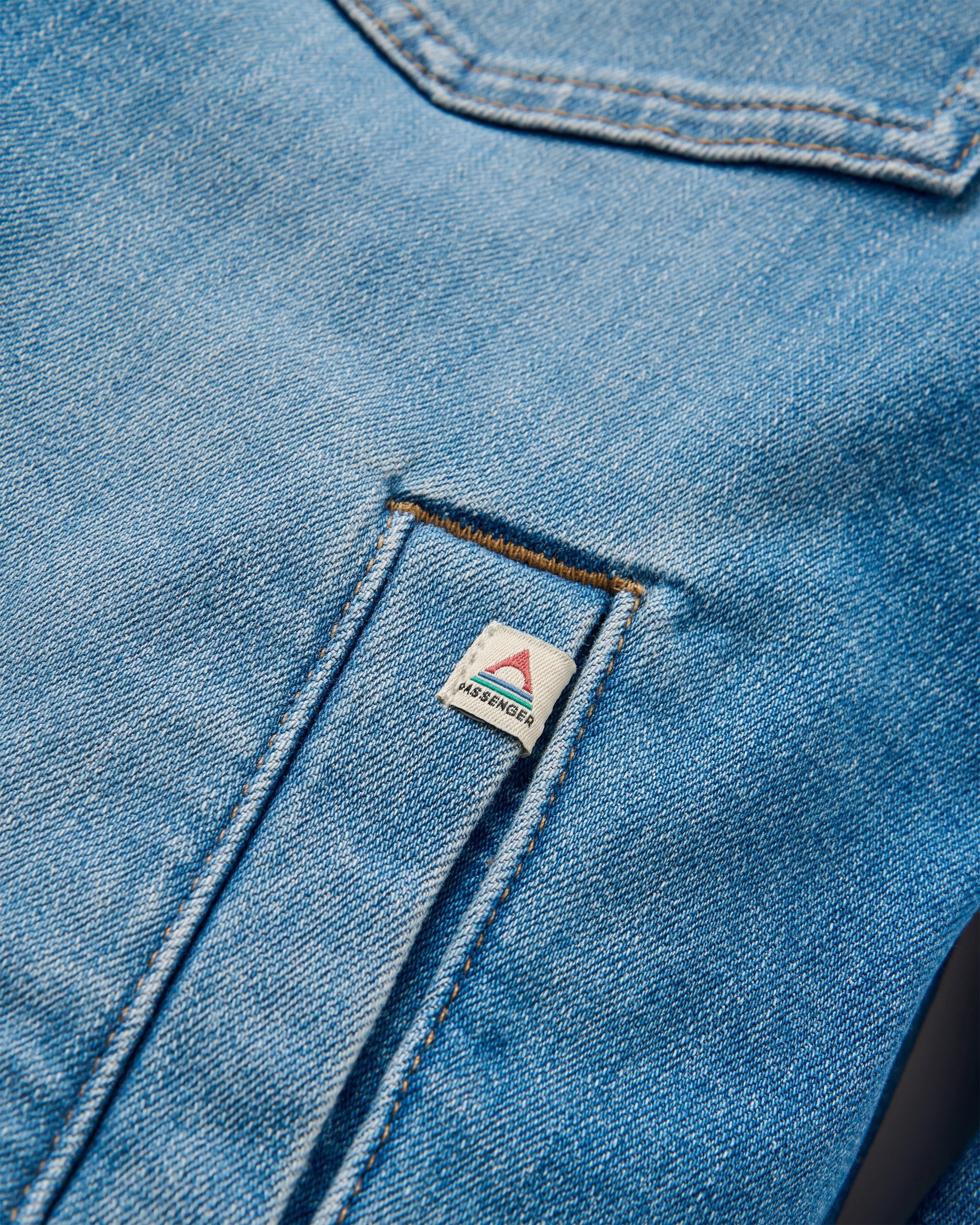 Stella Denim LS Shirt - Light Wash Denim - Flatlay
