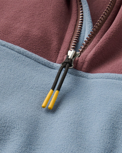 Set Off Polartec® 1/4 Zip Fleece - Brambleberry/Stormy Blue - Flatlay